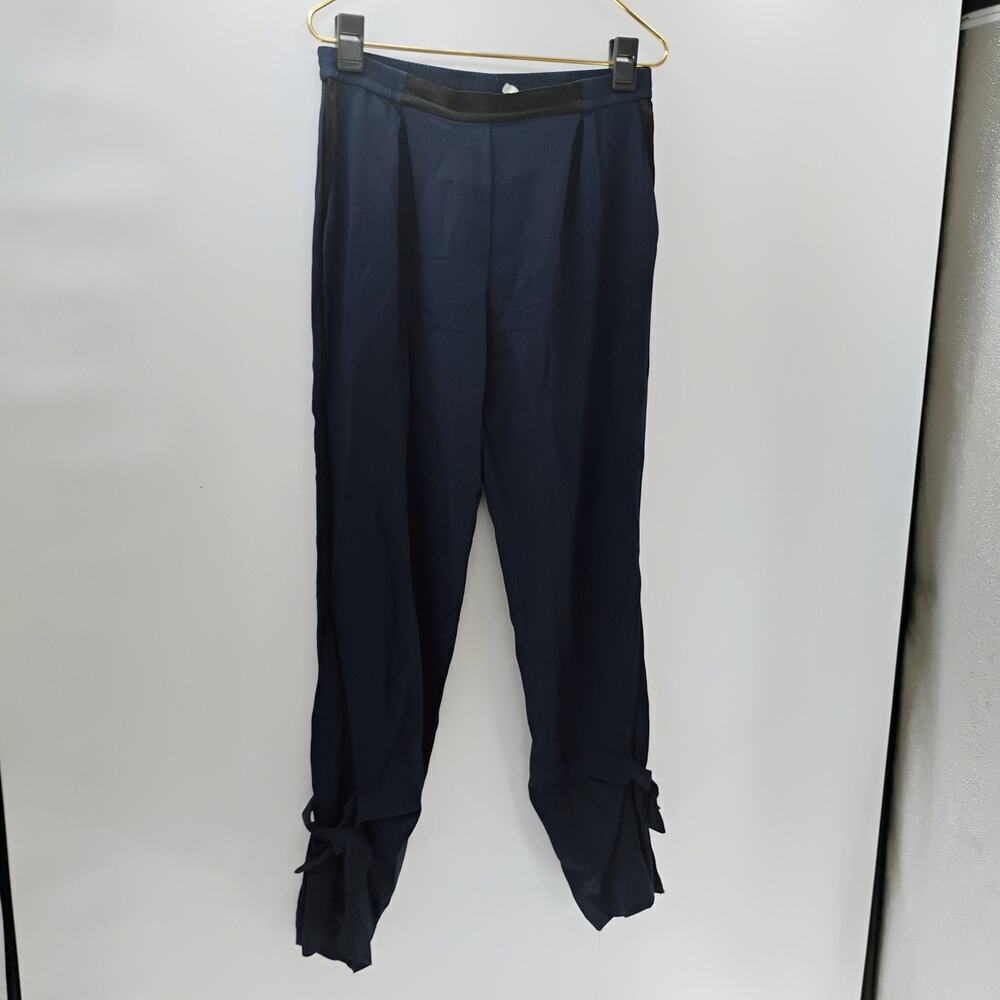 Jonathan Simkhai Hem Ribbon Pants Navy Slacks Ladies Size‎ 8